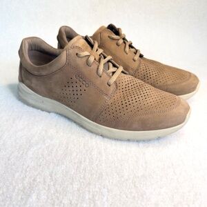 Ecco Shoes Mens Brown Suede Danish Design Casual Low Top Sneakers US 8 EU 42